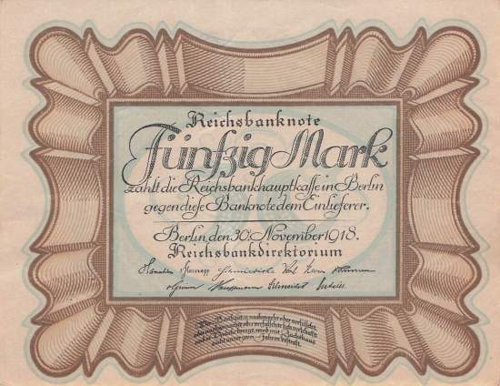 50 Mark 1918 D